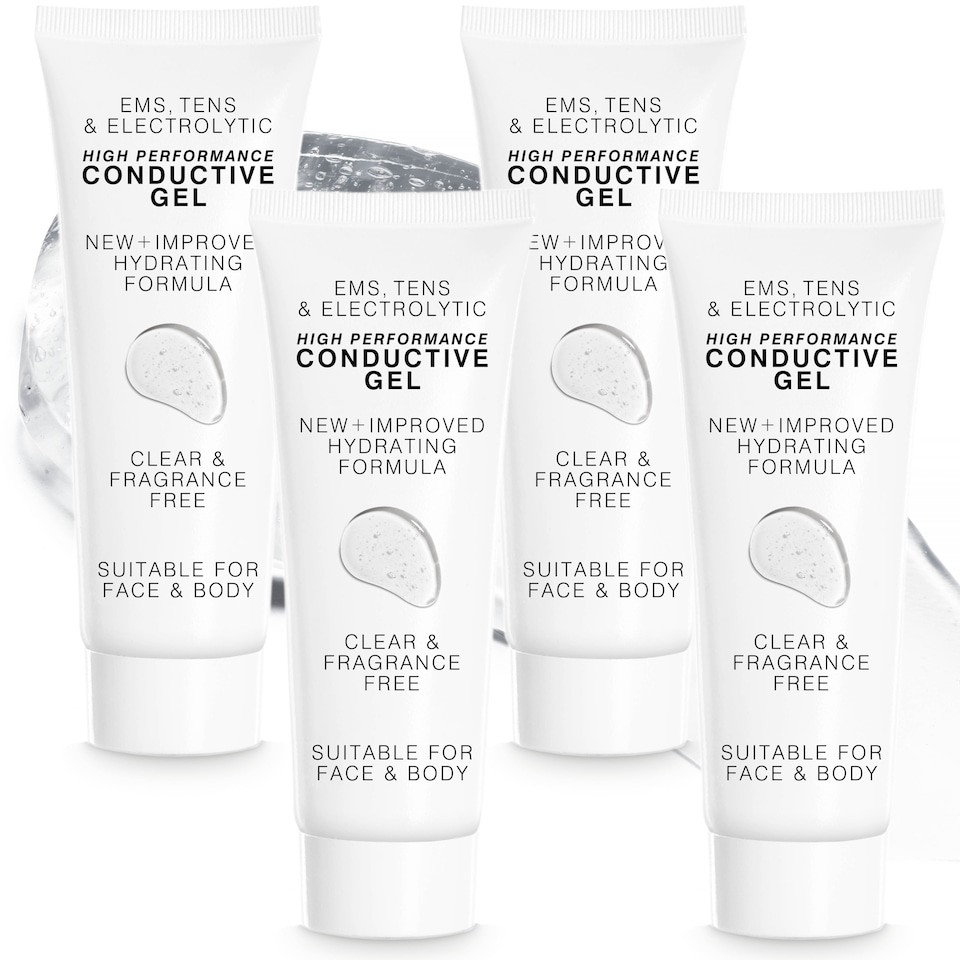 Rio EMS, TENS, Electrolytic and Micro-Current Toning Conductive Gel - 4 x 85ml Tubes