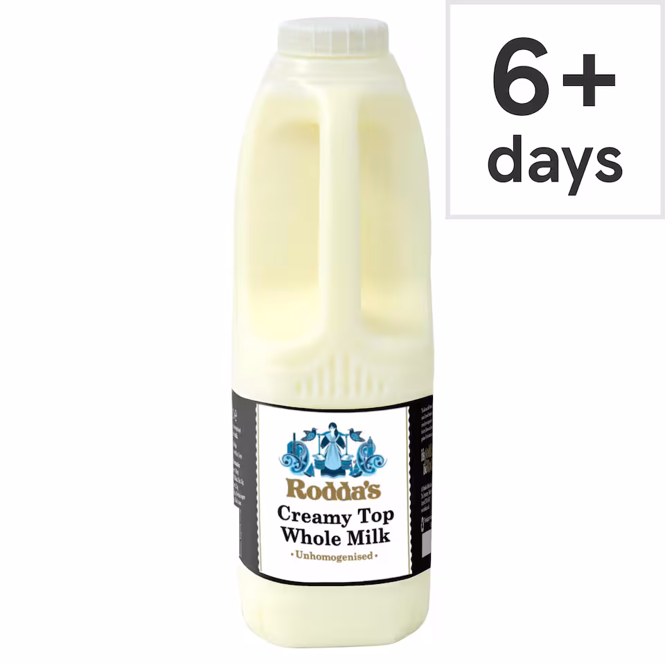 Rodda's Creamy Top Unhomogenised Whole Milk 1L