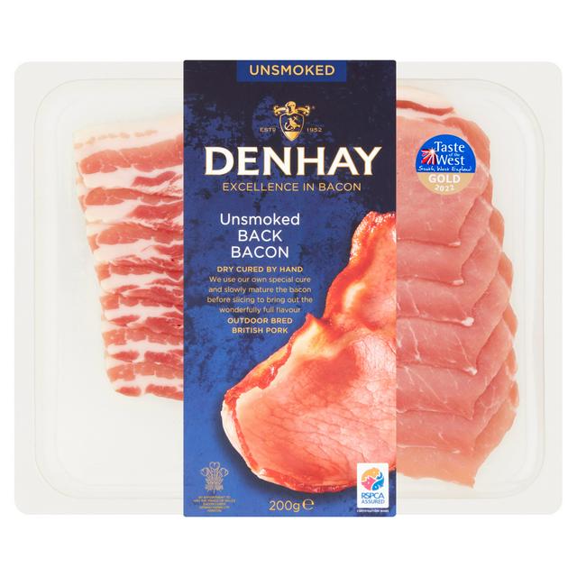 Denhay Dry Cured Unsmoked Back Bacon 200g