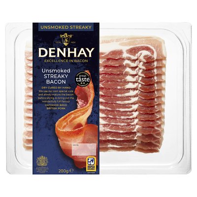 Denhay Dry Cured Streaky Unsmoked Bacon