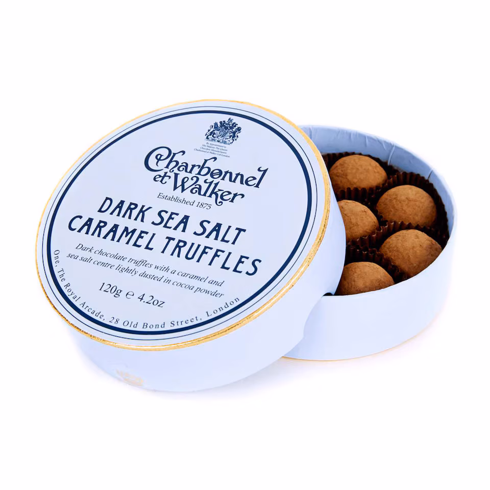Charbonnel et Walker Dark Sea Salt Caramel Chocolate Truffles 120g