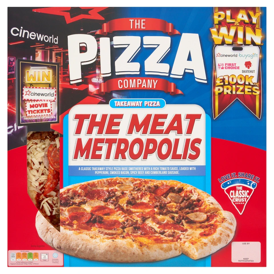 The Pizza Company Meat Metropolis Pizza 497g