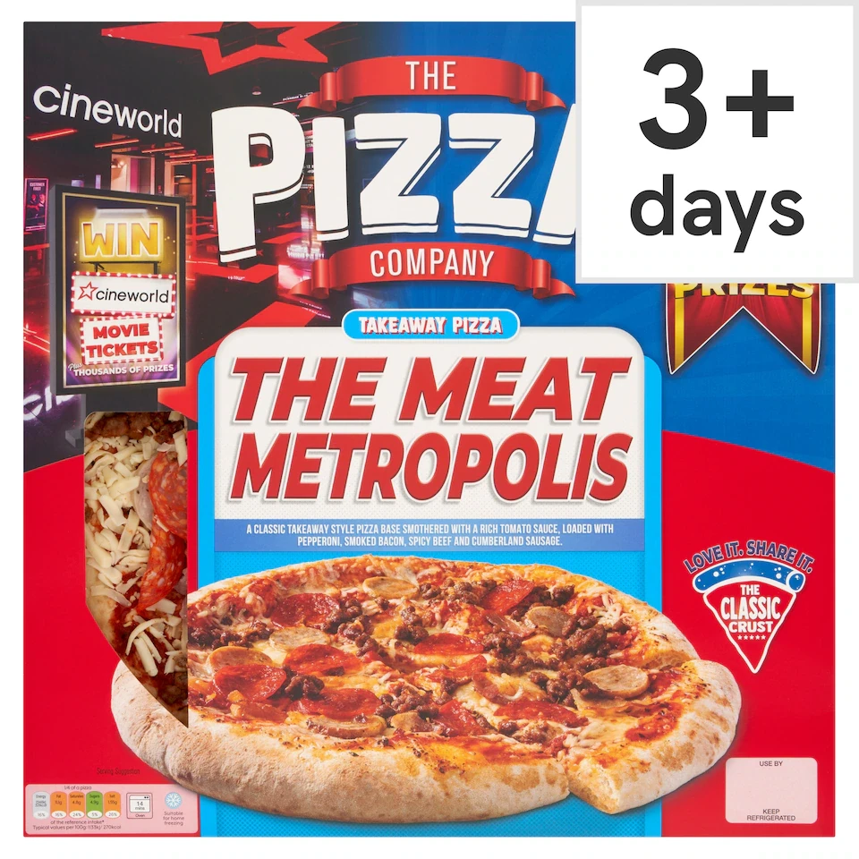 The Pizza Company Meat Metropolis Pizza 497g