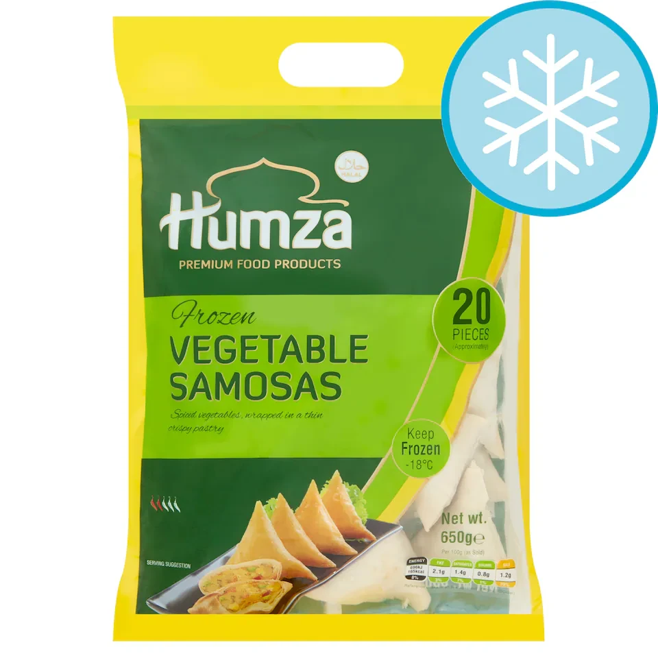 Humza Frozen Vegetable Samosas 20 Pieces 650g