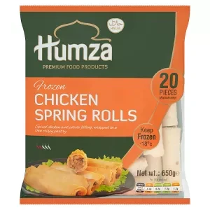 Humza Frozen Chicken Spring Rolls 650g