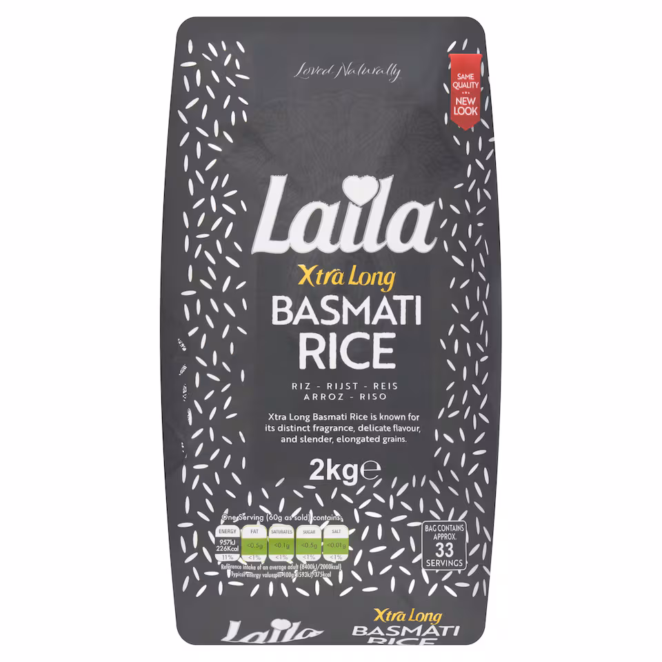 Laila Xtra Long Basmati Rice 2Kg