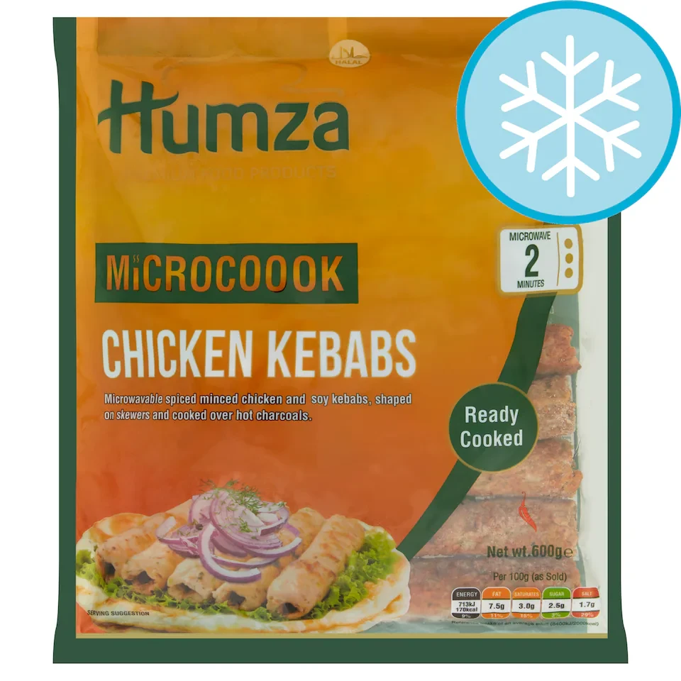 Humza Microcook Chicken Kebabs 600g