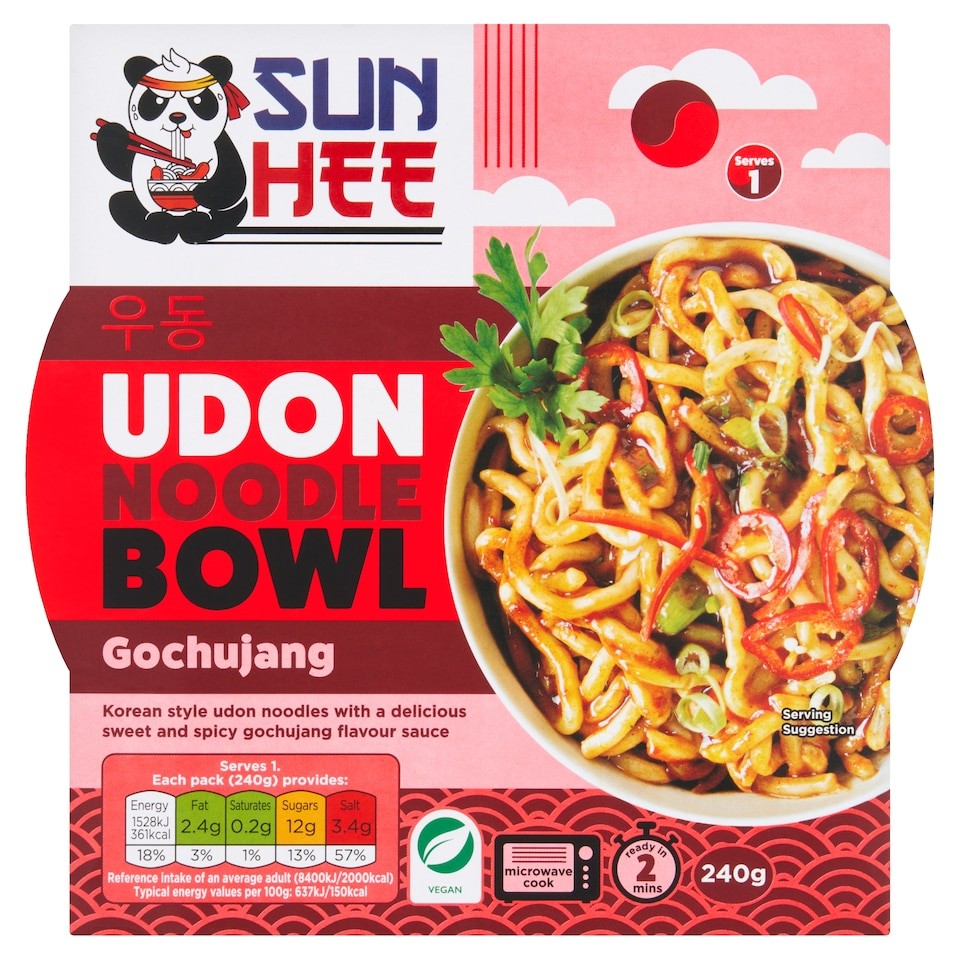 Sun Hee - Gochujang Udon Noodle Bowl 240g