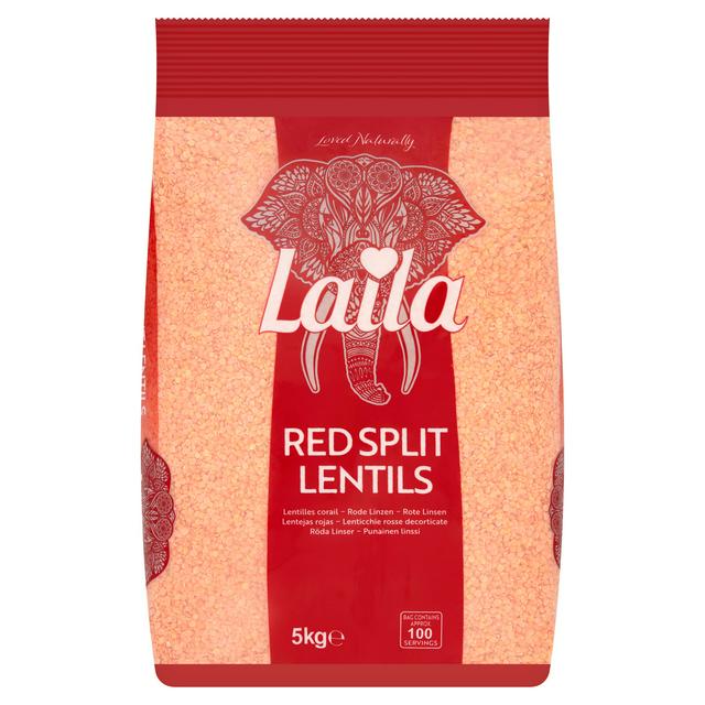 Laila Red Split Lentils 5kg