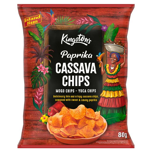 Kingston's Paprika Cassava Chips 80g
