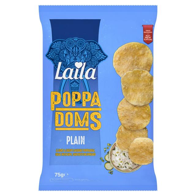 Laila Plain Mini Poppadoms 75g