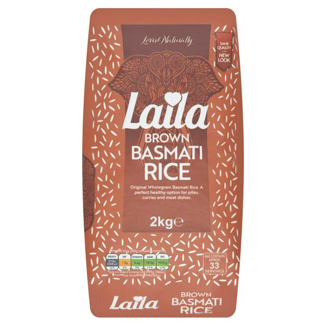 Laila Brown Basmati Rice 2kg
