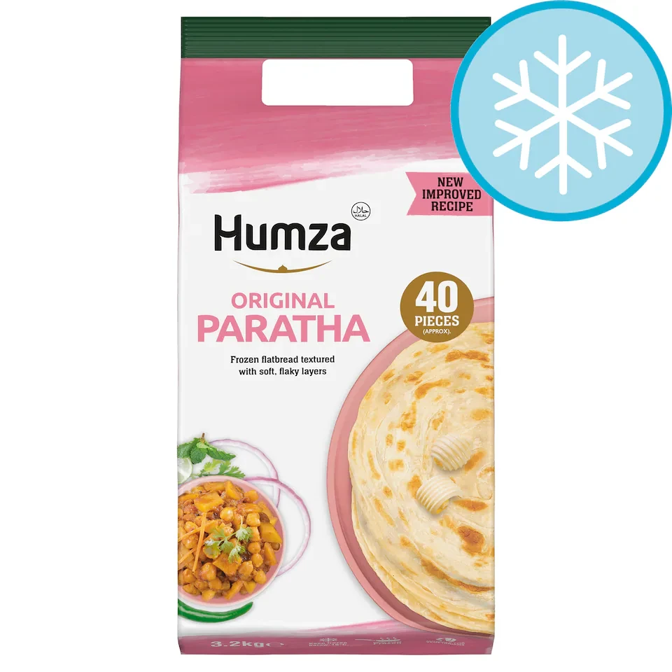 Humza Original Paratha 40 Pieces 3.2kg