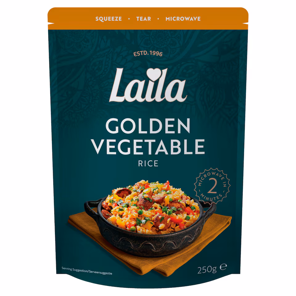 Laila Golden Veg Microwave Rice 250g