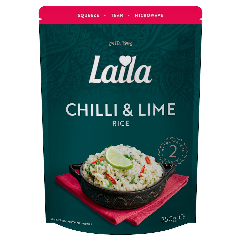 Laila Chilli & Lime Microwave Rice 250g