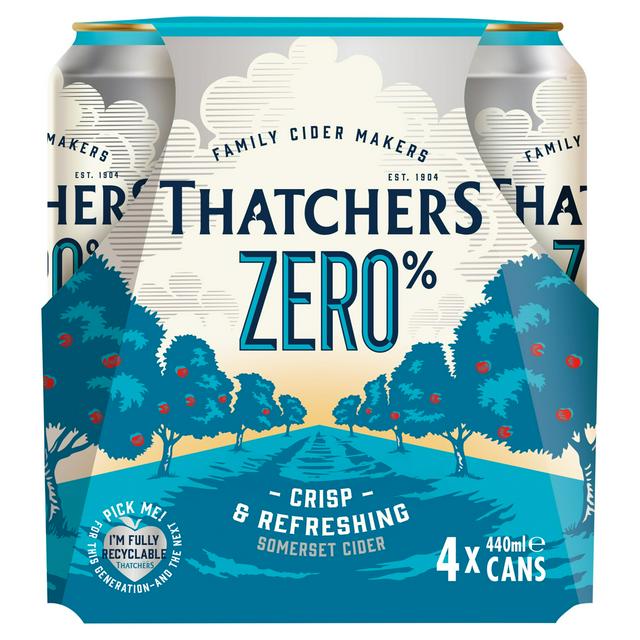 Thatchers 0.0% Alcohol Free Cider Cans 4 x 440ml
