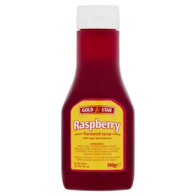 Gold Star Raspberry Flavoured Syrup 190g