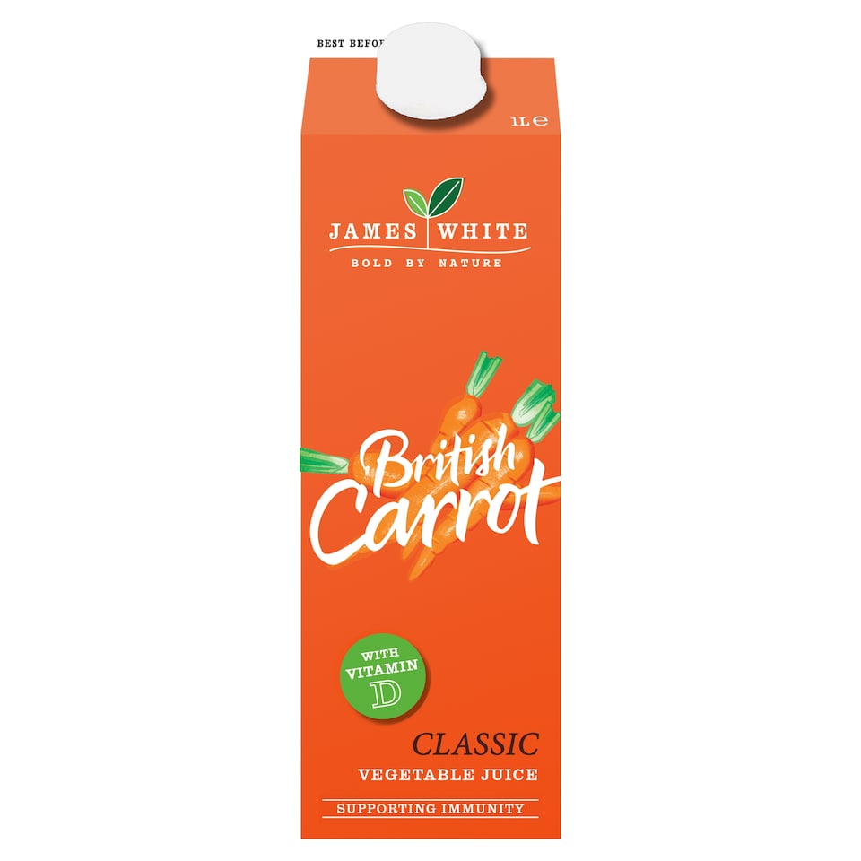 James White British Carrot Juice 1 Litre