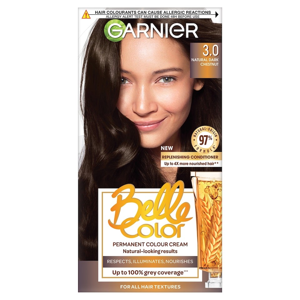 Garnier Belle Color 3 Dark Brown Permanent Hair Dye