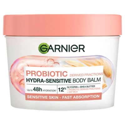 Garnier Probiotic Hydra-Sensitive Body Balm, Body Balm for Sensitive Skin, 380ml