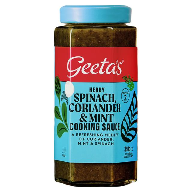 Geeta's Herby Spinach Coriander & Mint Cooking Sauce 340g