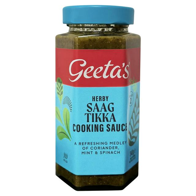 Geeta's Herby Spinach Coriander & Mint Cooking Sauce 340g