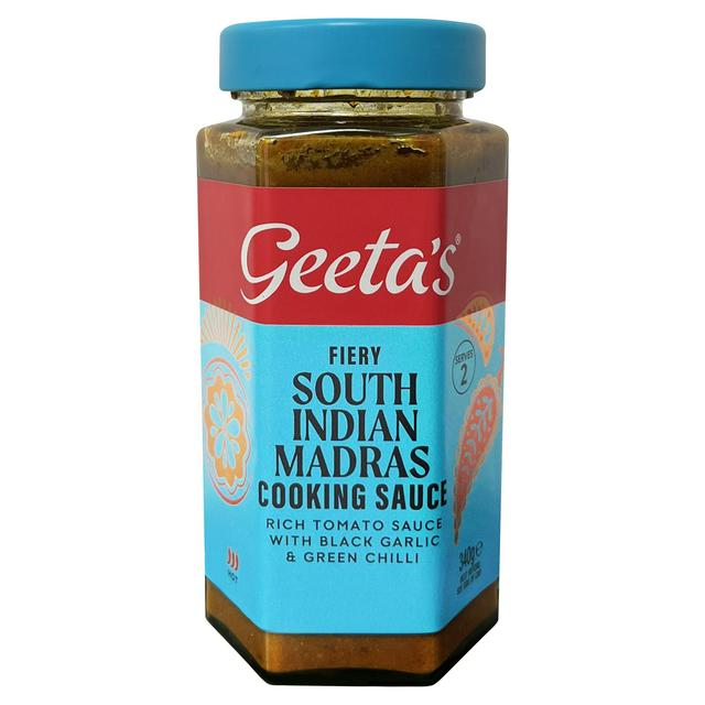 Geeta's Fiery Tomato & Black Garlic Cooking Sauce 340g
