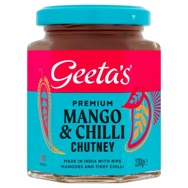 Geeta's Premium Mango & Chilli Chutney Hot 230g