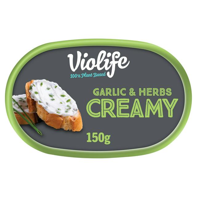 Violife Creamy Garlic & Herb Vegan Soft Cream Cheese Alternative 150g