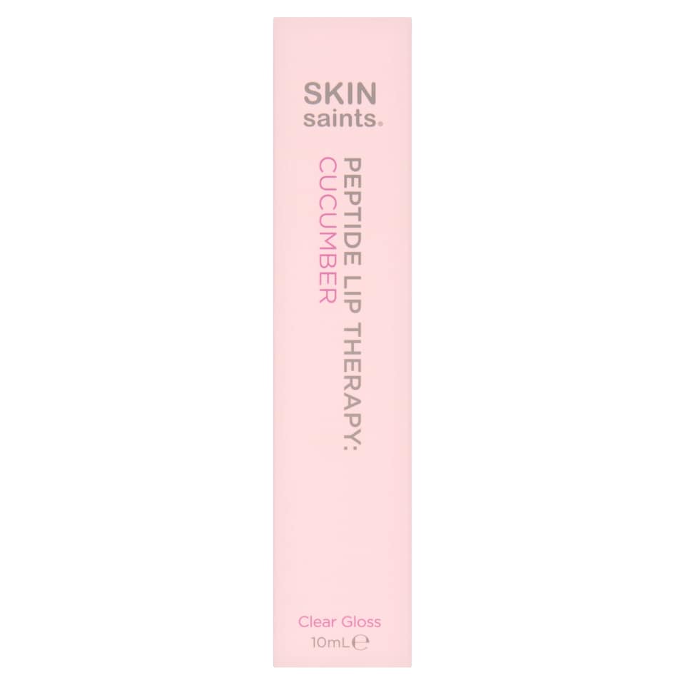 Skin Saints Peptide Lip Therapy Cucumber Clear Gloss 10ml