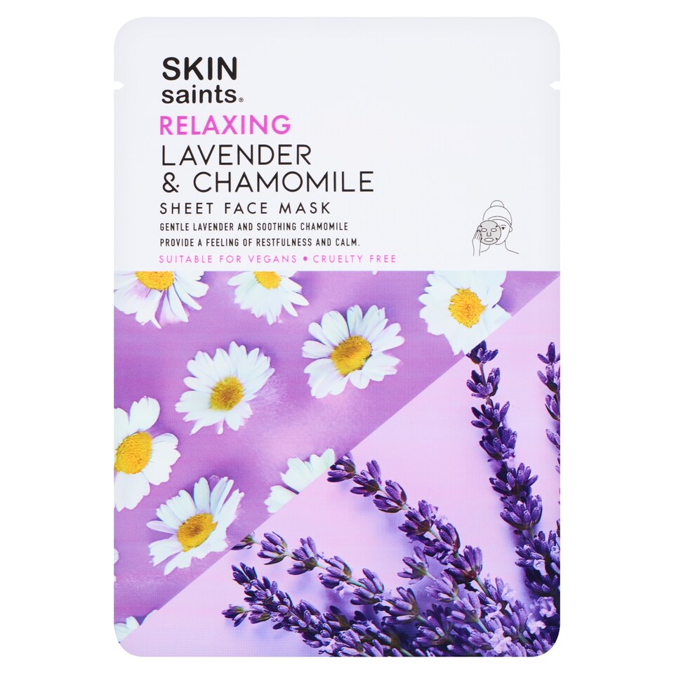 SKIN Saints Sheet Face Mask Lavender & Chamomile 20ml