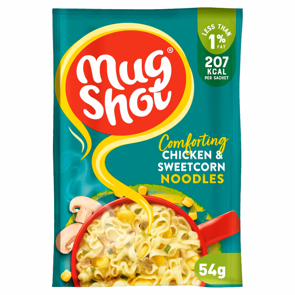 Mugshot Chicken & Sweetcorn Noodles 54G