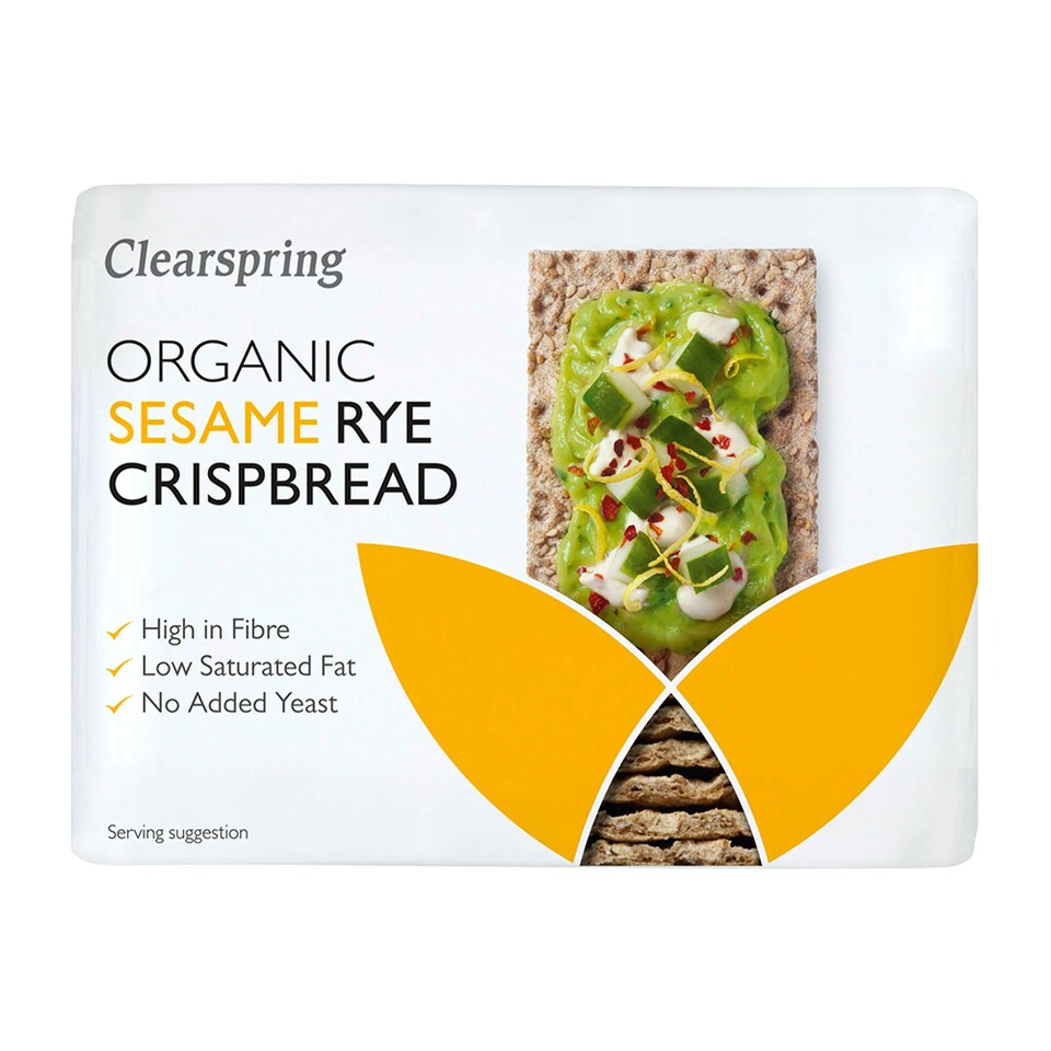 Organic Sesame Rye Crispbread 200g (Clearspring)