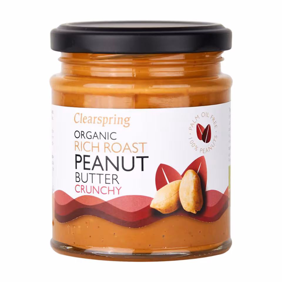 Organic Rich Roast Crunchy Peanut Butter 170g (Clearspring)