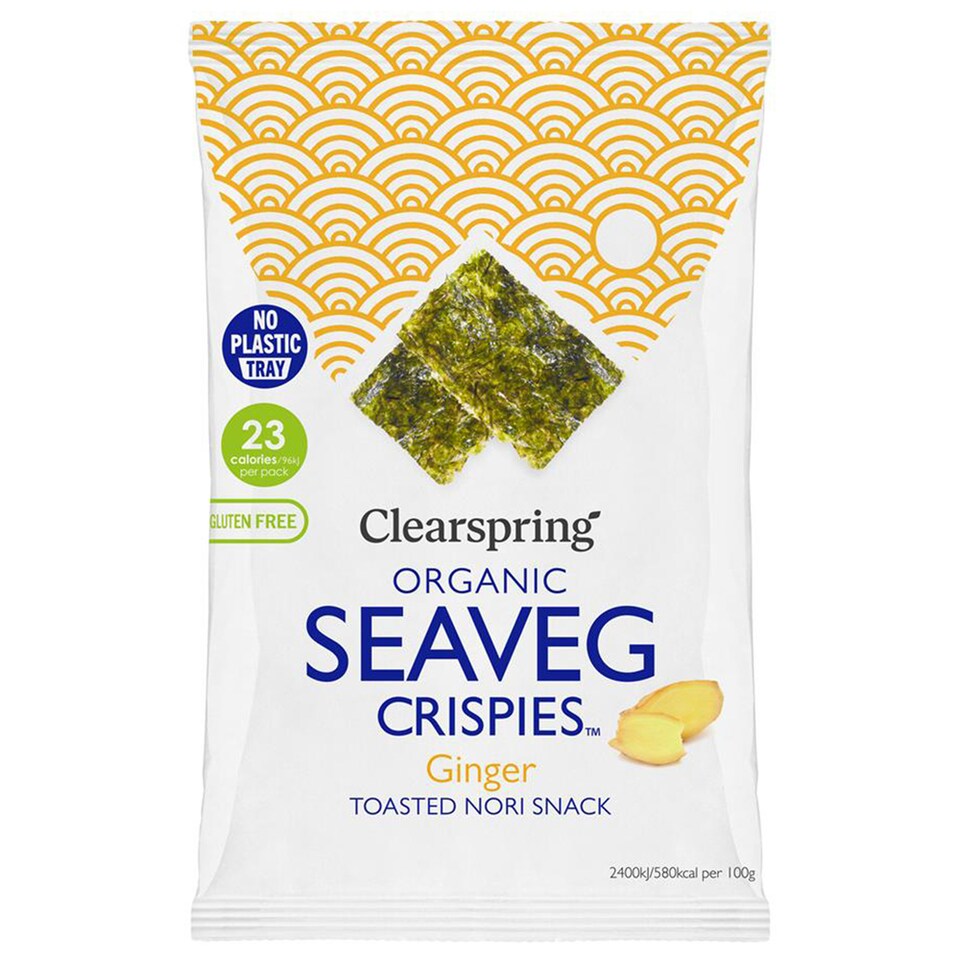 Organic Ginger SeaVeg Crispies 4g (Clearspring)