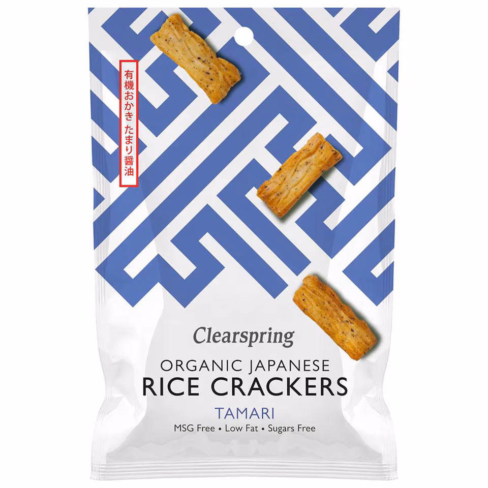 Organic Japanese Rice Crackers Tamari 50g (Clearspring) | Multi