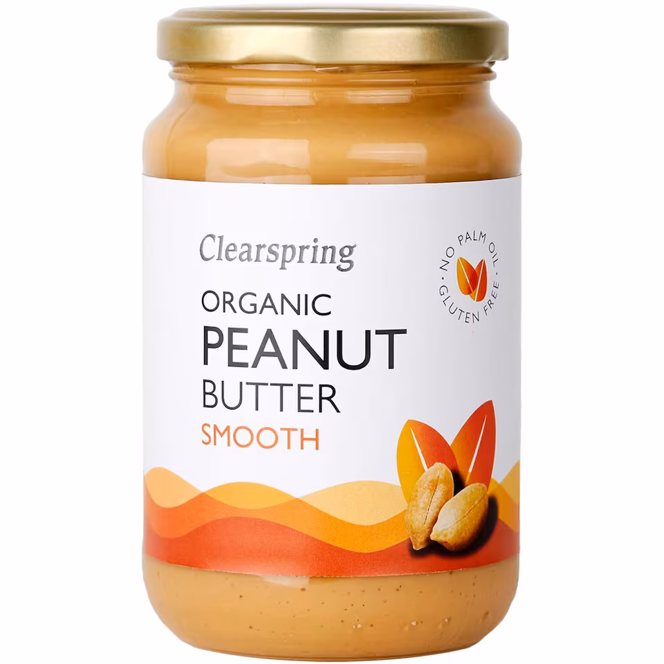 Organic Peanut Butter Smooth 350g (Clearspring)