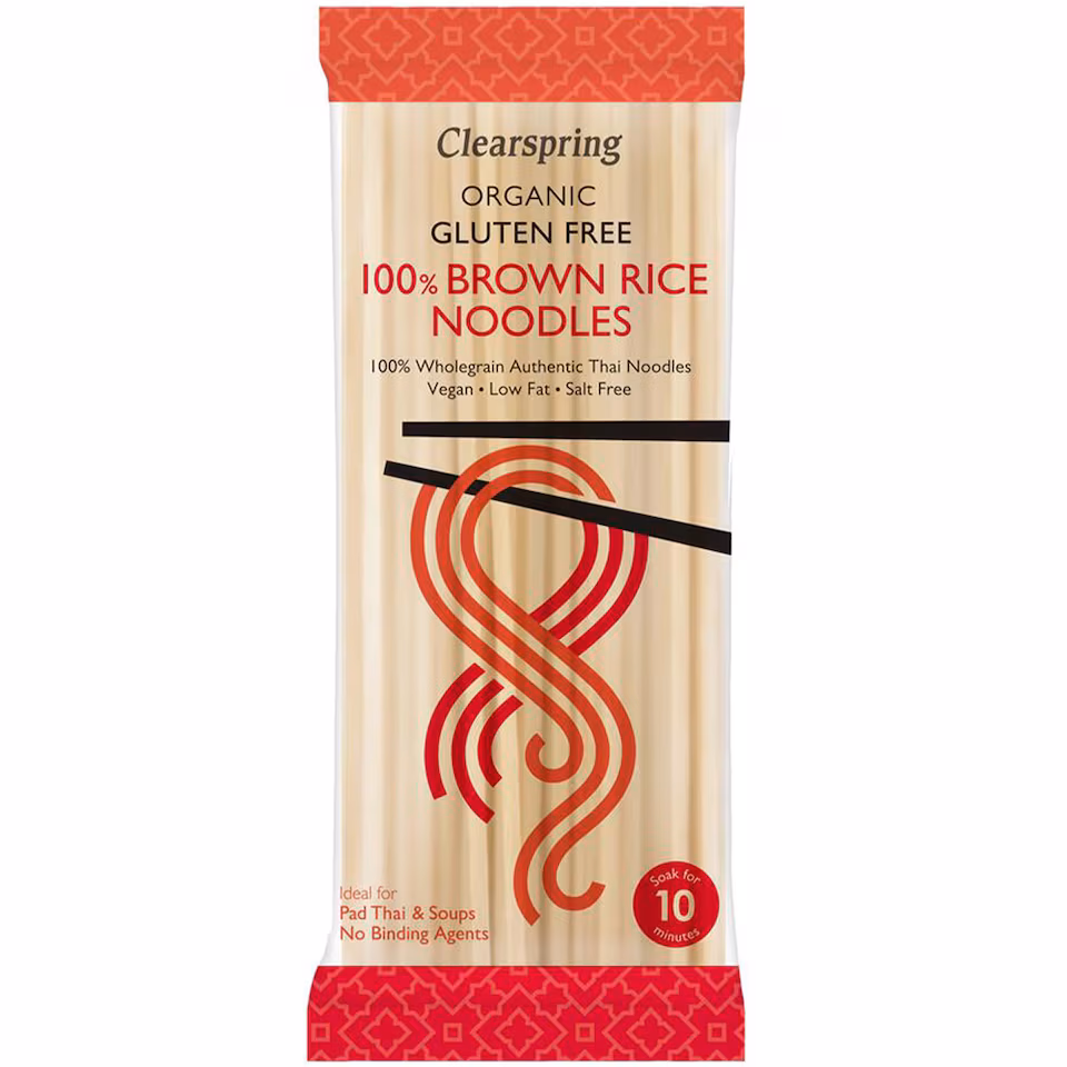 Organic Gluten Free 100% Brown Rice Noodles 200g (Clearspring)