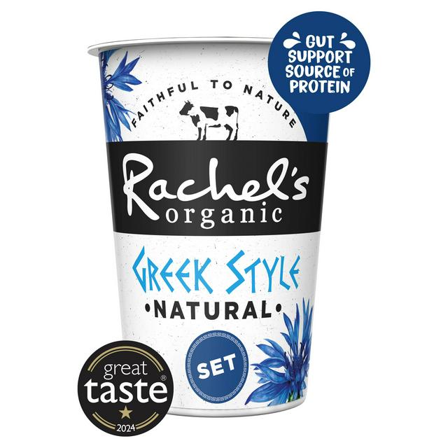 Rachel's Organic Greek Style Set Natural Yogurt 450g