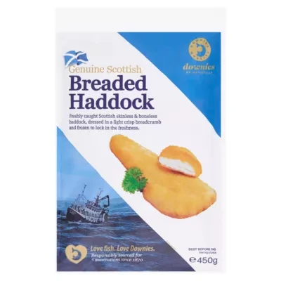 Downies of Whitehills Breaded Haddock 450g