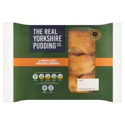 The Real Yorkshire Pudding Co. 6 Proper Tasty Yorkshire Puddings 228g