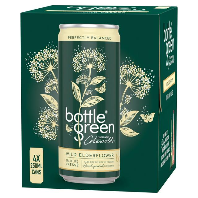 Bottlegreen 4 x 250ml Wild Elderflower Sparkling Presse