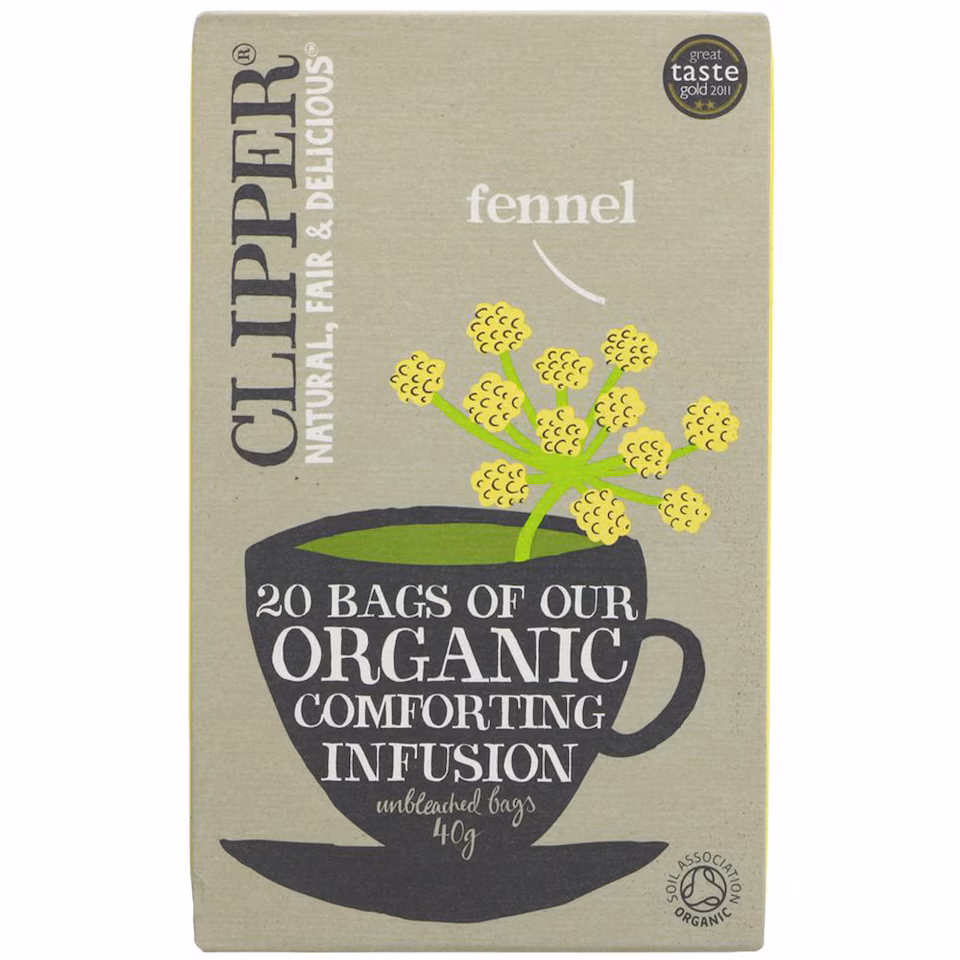 Organic Fennel Tea 20 Bags (Clipper) | Multi