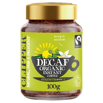Clipper Fairtrade Organic Decaf Instant Coffee 100g