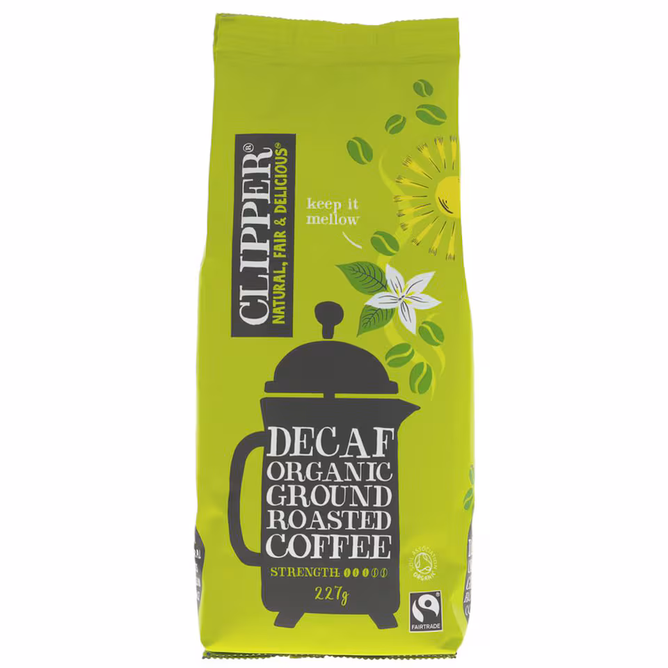Organic Decaffeinated Roast & Ground Coffee 227g (Clipper)