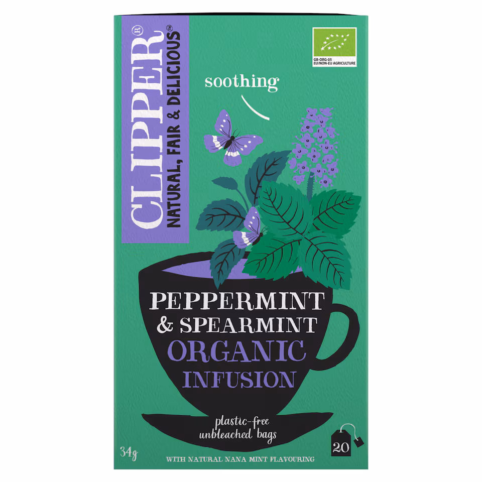 Clipper Organic Infusion - Peppermint & Spearmint 20 Pack 34g