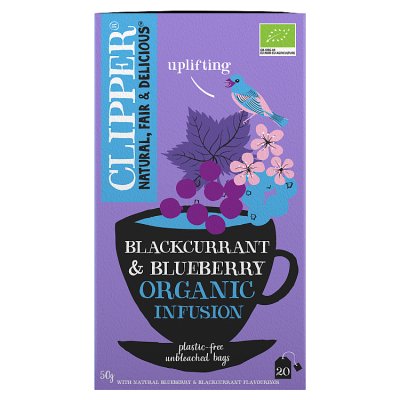 Clipper Blackcurrant & Blueberry Organic 20 Tea Bags