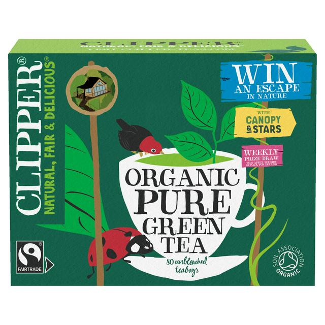 Clipper Fairtrade Organic Green Tea x80 Tea Bags 160g