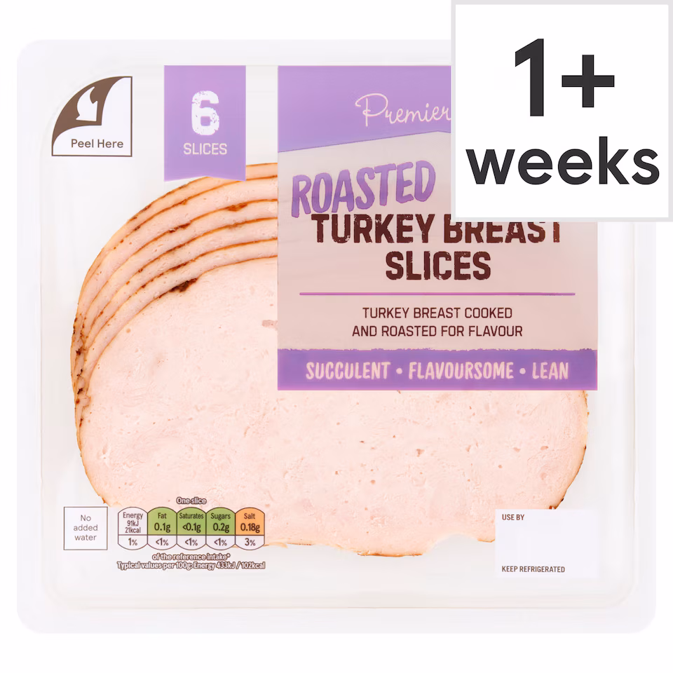 Premier Deli Roast Turkey Breast Slices 125g