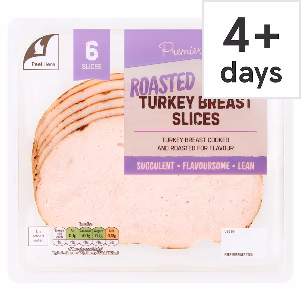 Premier Deli Roast Turkey Breast Slices 125g